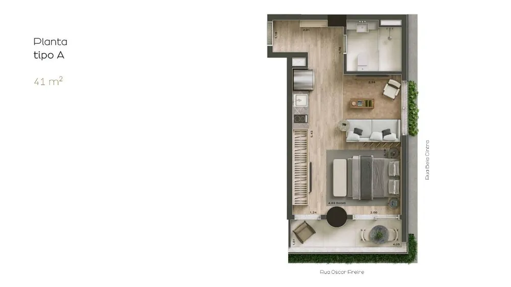 Casa, 1 quarto, 39 m² - Foto 3