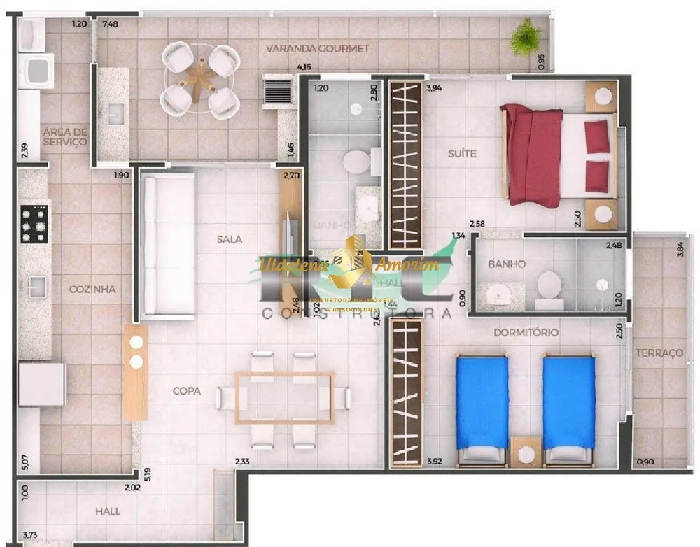 Apartamento, 2 quartos, 89 m² - Foto 2