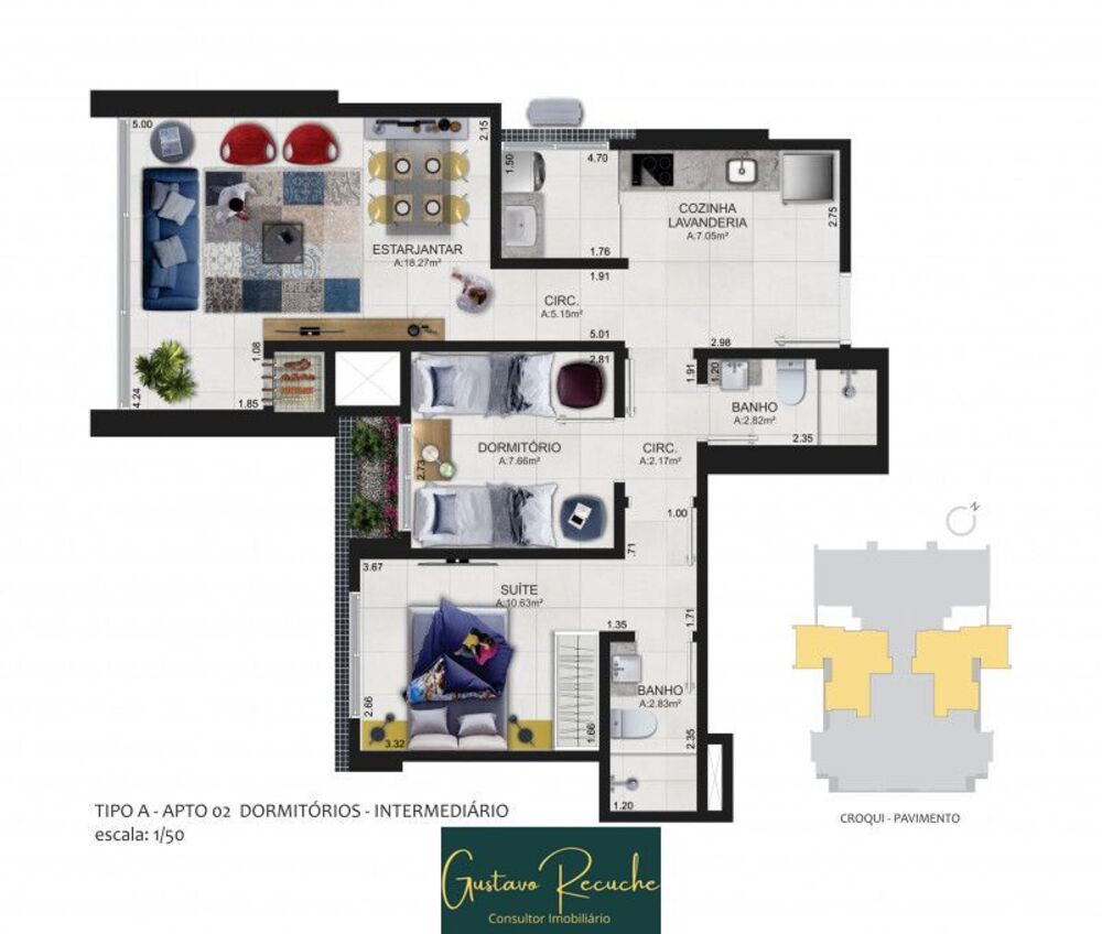 Apartamento, 1 quarto, 49 m² - Foto 4