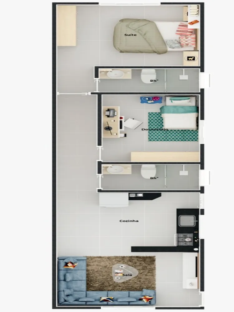 Casa, 2 quartos, 75 m² - Foto 8