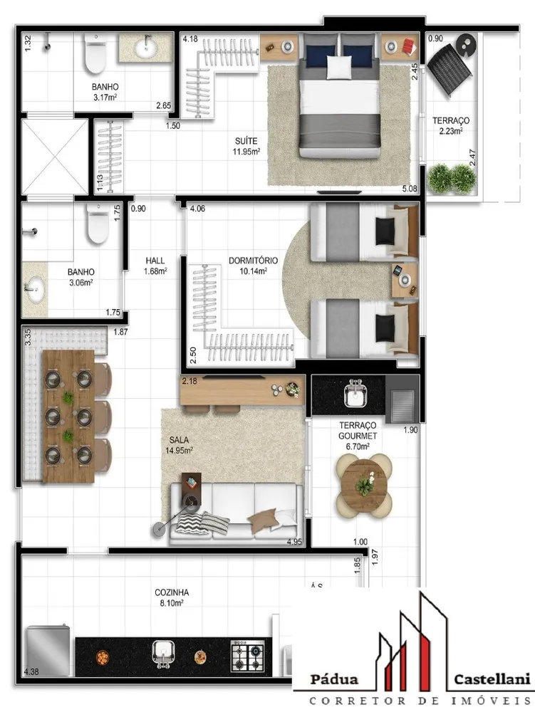 Apartamento, 3 quartos, 100 m² - Foto 16