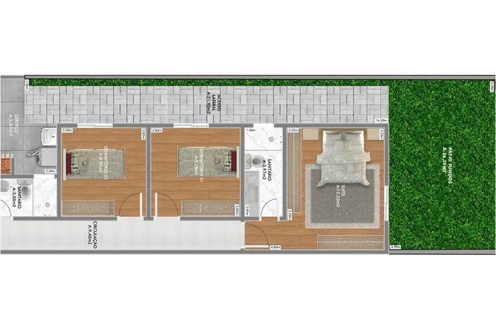 Casa, 3 quartos, 120 m² - Foto 6