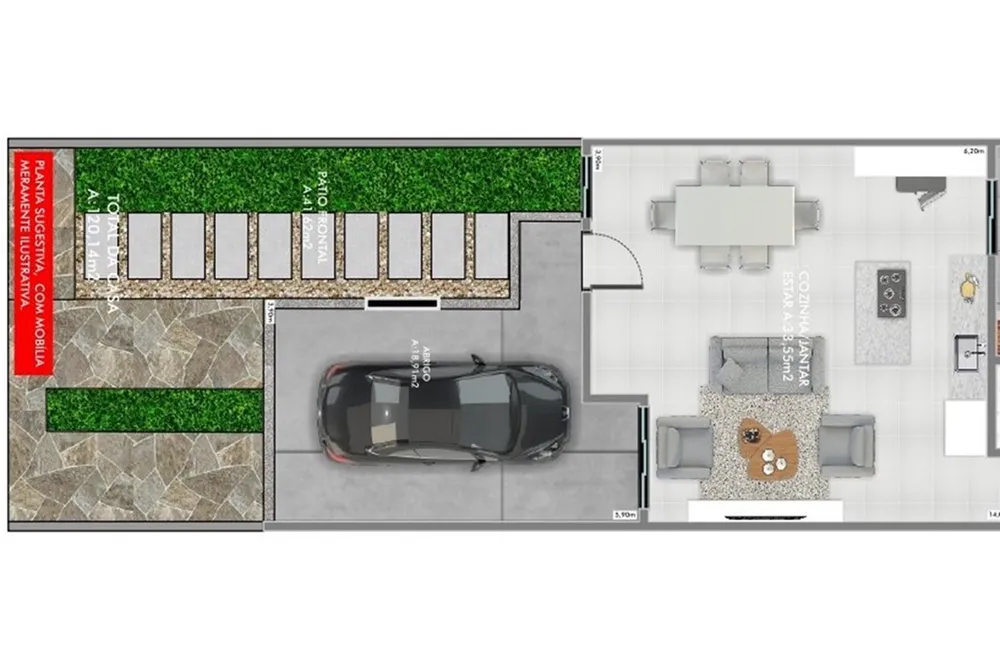 Casa, 3 quartos, 120 m² - Foto 1