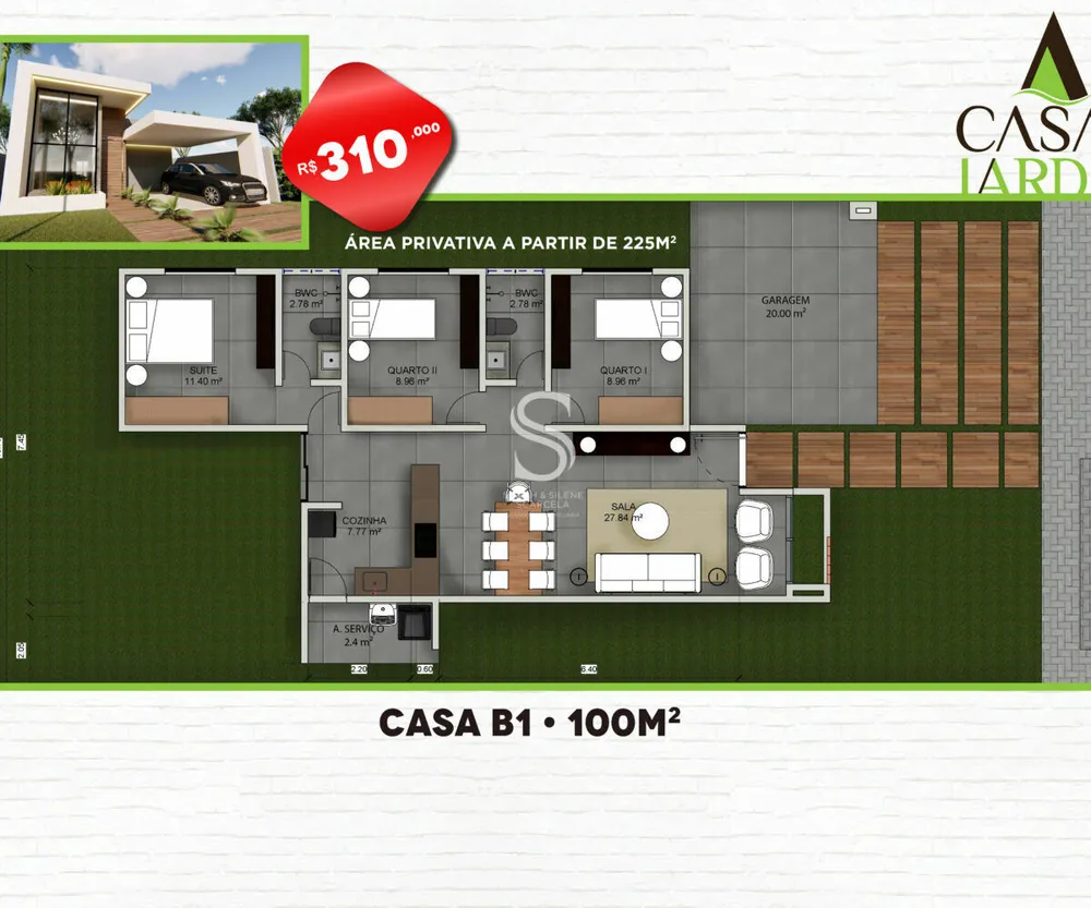 Casa de Condomínio, 3 quartos - Foto 9
