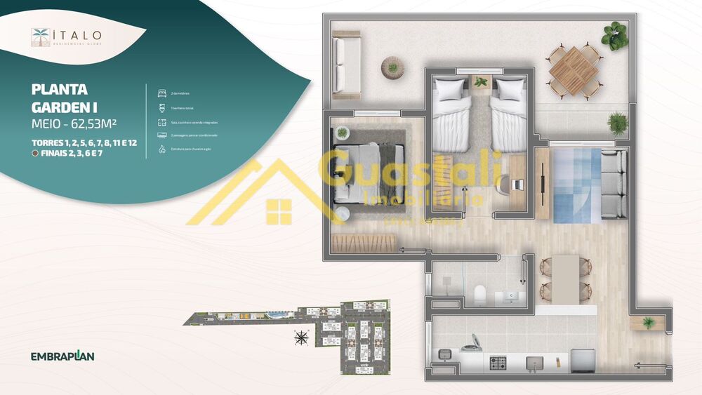 Apartamento, 2 quartos, 49 m² - Foto 4