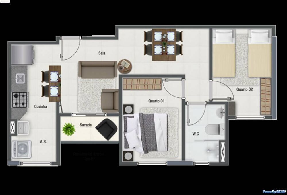 Apartamento, 2 quartos, 54 m² - Foto 5
