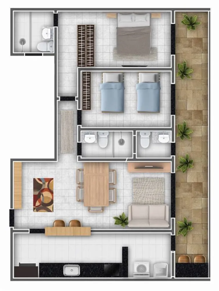 Apartamento, 2 quartos, 97 m² - Foto 11