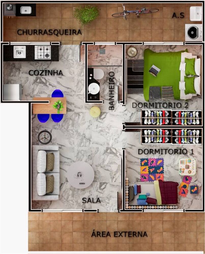 Sobrado, 2 quartos, 49 m² - Foto 4