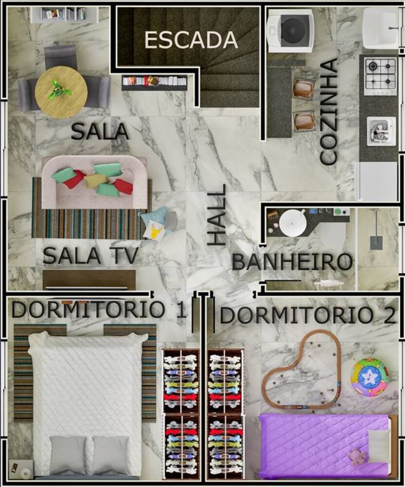 Sobrado, 2 quartos, 49 m² - Foto 14