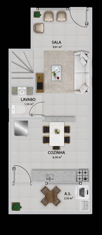 Casa de Condomínio, 2 quartos - Foto 6
