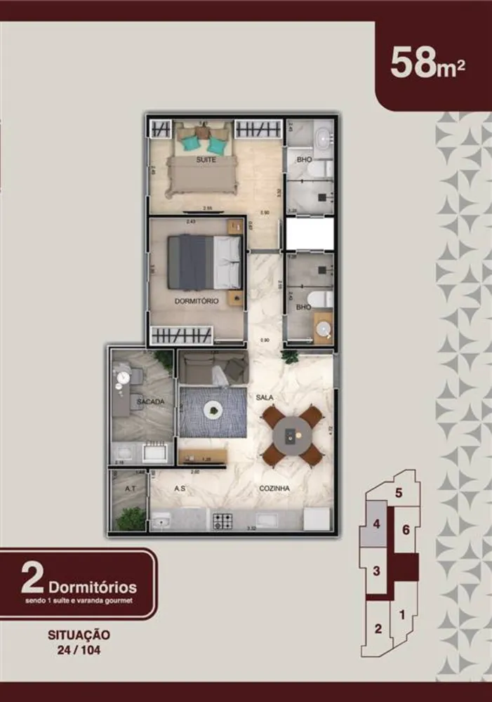 Apartamento, 2 quartos, 77 m² - Foto 16