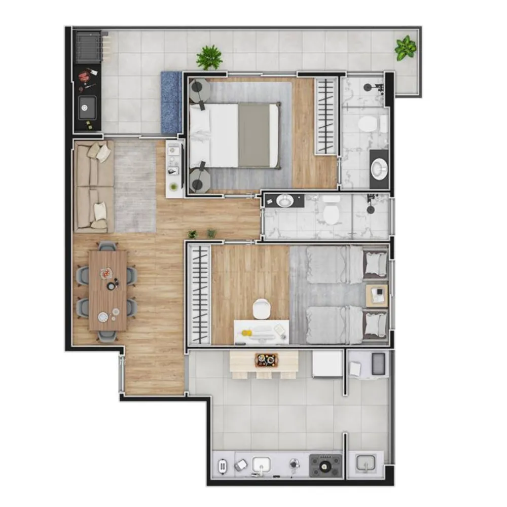 Apartamento, 2 quartos, 65 m² - Foto 11