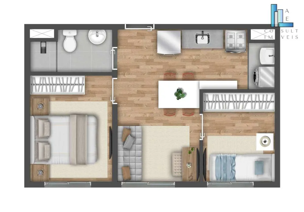 Apartamento, 2 quartos, 34 m² - Foto 12