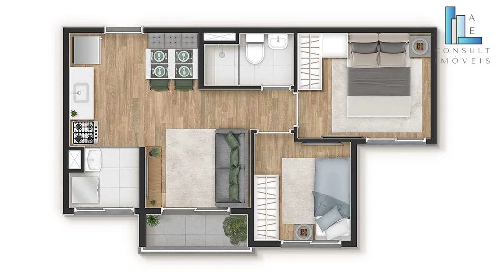 Apartamento, 2 quartos, 37 m² - Foto 12