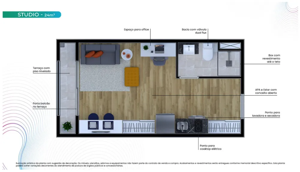 Apartamento, 1 quarto, 24 m² - Foto 10