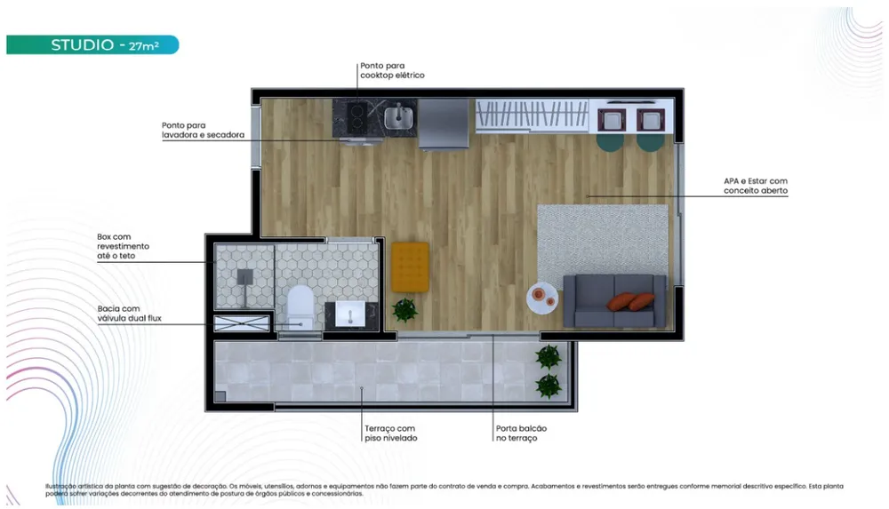 Apartamento, 1 quarto, 24 m² - Foto 6