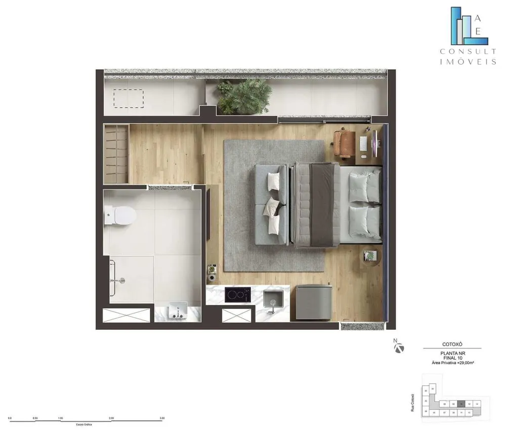 Apartamento, 1 quarto, 29 m² - Foto 15