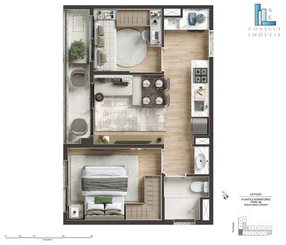 Apartamento, 1 quarto, 29 m² - Foto 5