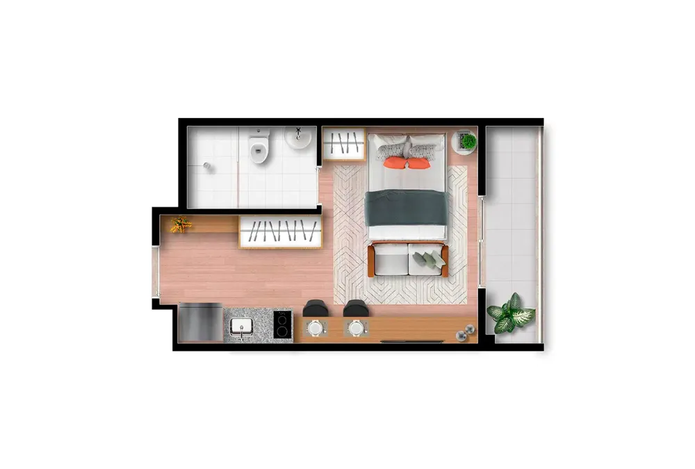 Apartamento, 1 quarto, 26 m² - Foto 6