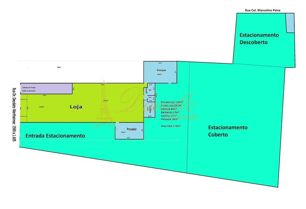 Loja-Salão, 600 m² - Foto 1