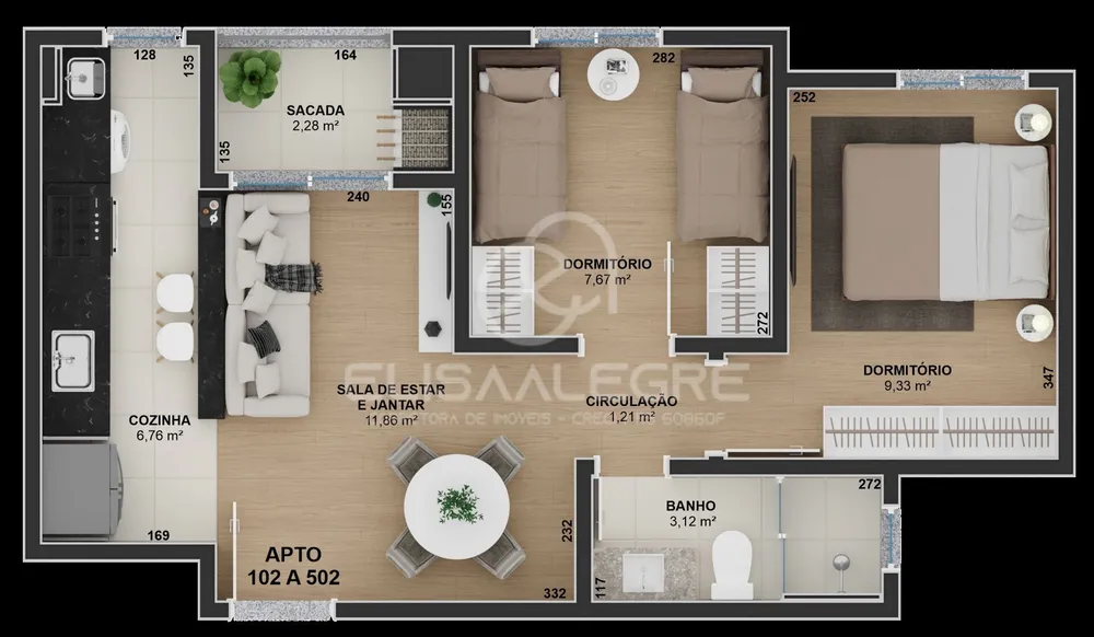 Apartamento, 2 quartos, 50 m² - Foto 6