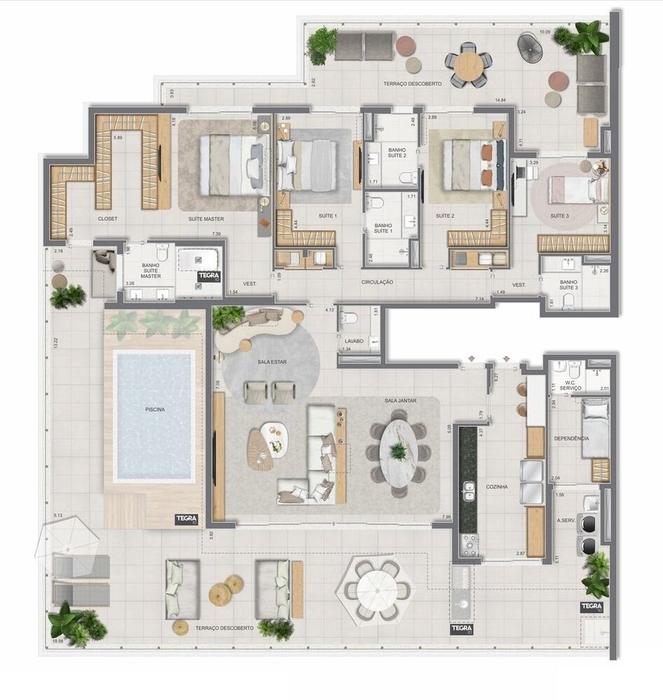 Apartamento, 3 quartos, 225 m² - Foto 7