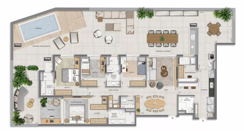 Apartamento, 3 quartos, 225 m² - Foto 59