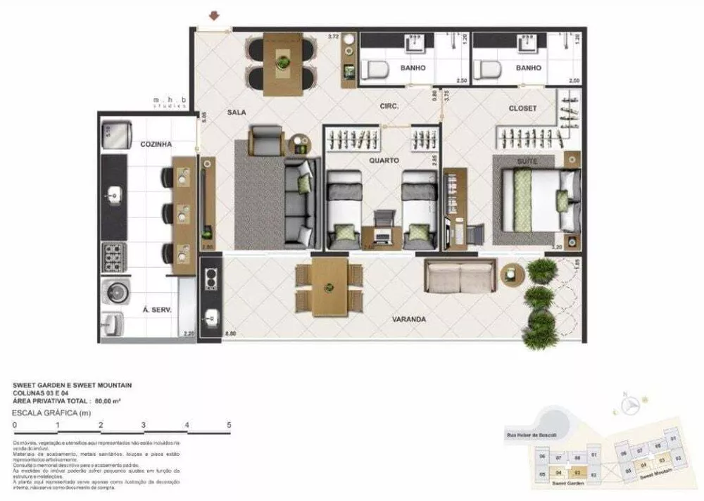 Cobertura, 2 quartos, 165 m² - Foto 21