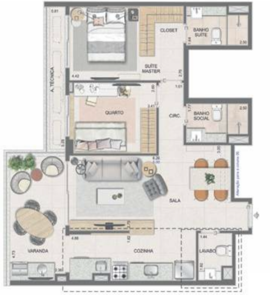 Apartamento, 2 quartos, 77 m² - Foto 37