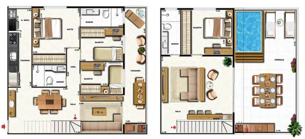 Apartamento à venda com 3 quartos, 164m² - Foto 3
