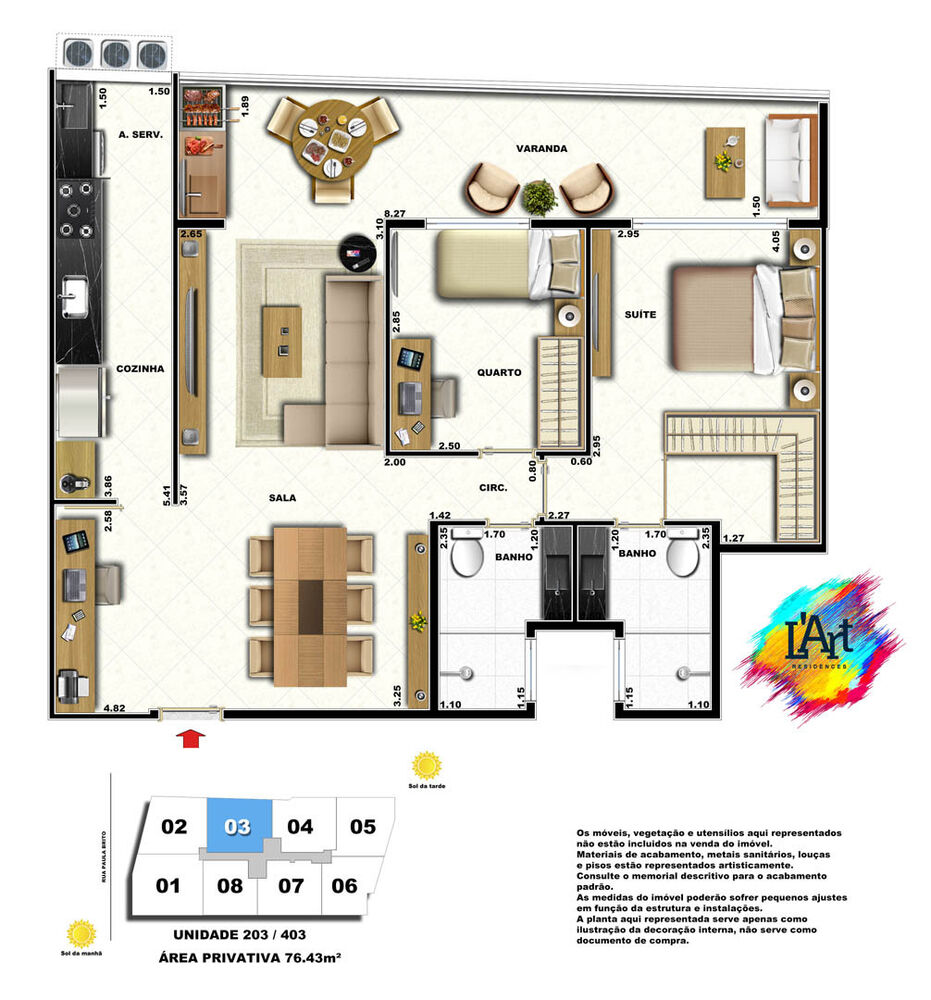 Cobertura à venda com 2 quartos, 140m² - Foto 1