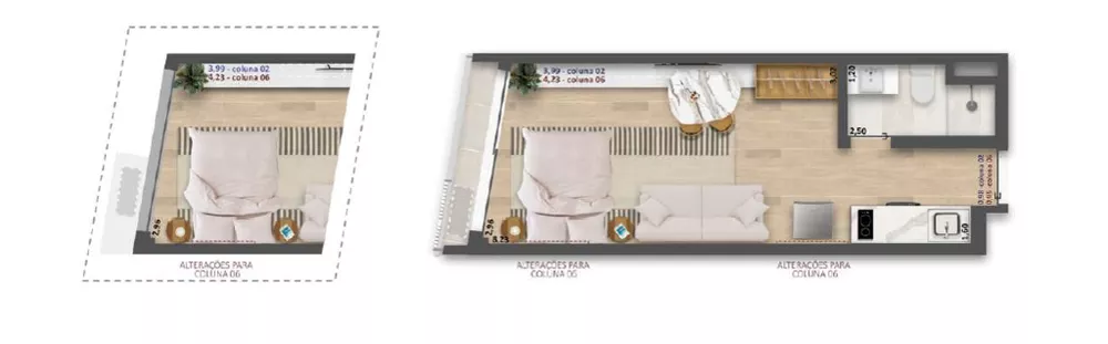 Cobertura, 1 quarto, 62 m² - Foto 13