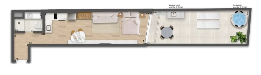 Cobertura, 1 quarto, 62 m² - Foto 49