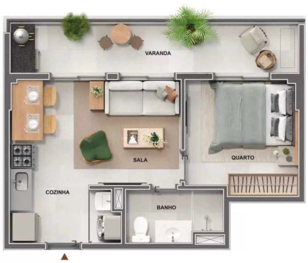 Apartamento, 1 quarto, 35 m² - Foto 15