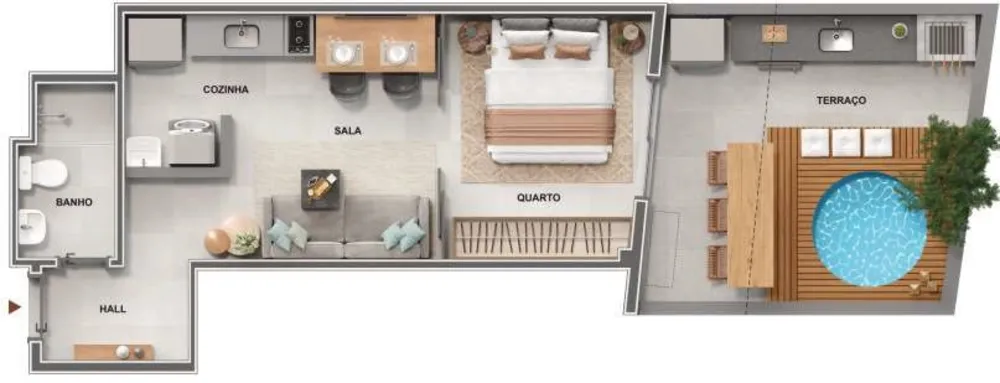 Apartamento, 1 quarto, 35 m² - Foto 45