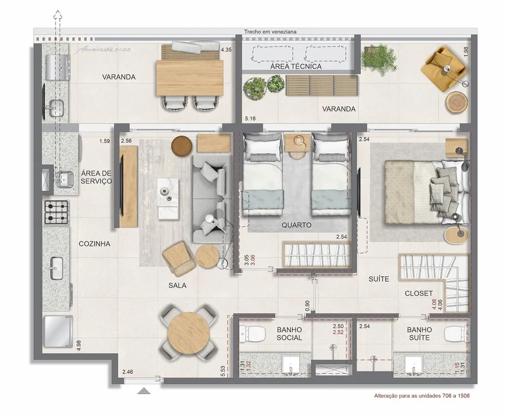 Apartamento, 3 quartos, 114 m² - Foto 62