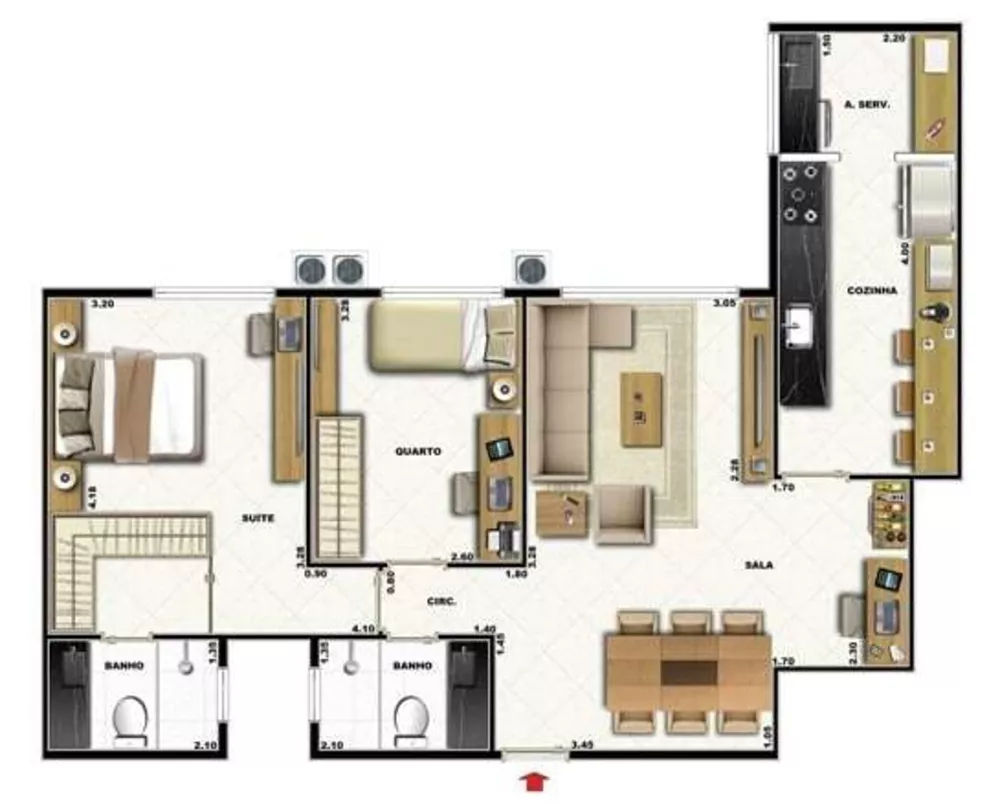Apartamento, 2 quartos, 68 m² - Foto 21