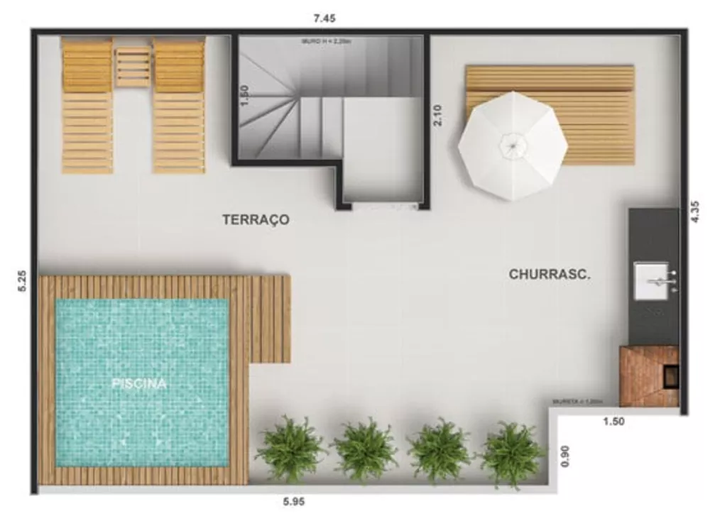 Cobertura, 2 quartos, 103 m² - Foto 23