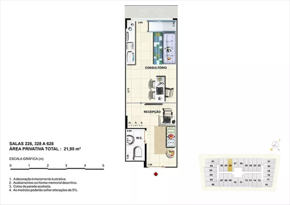 Sala-Conjunto, 22 m² - Foto 13