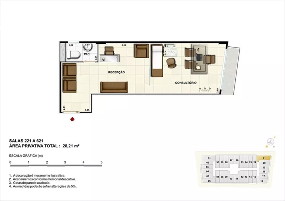 Sala-Conjunto, 22 m² - Foto 19