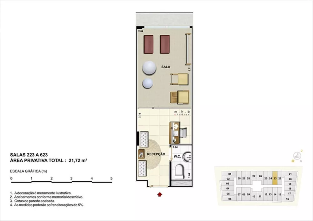 Sala-Conjunto, 22 m² - Foto 12