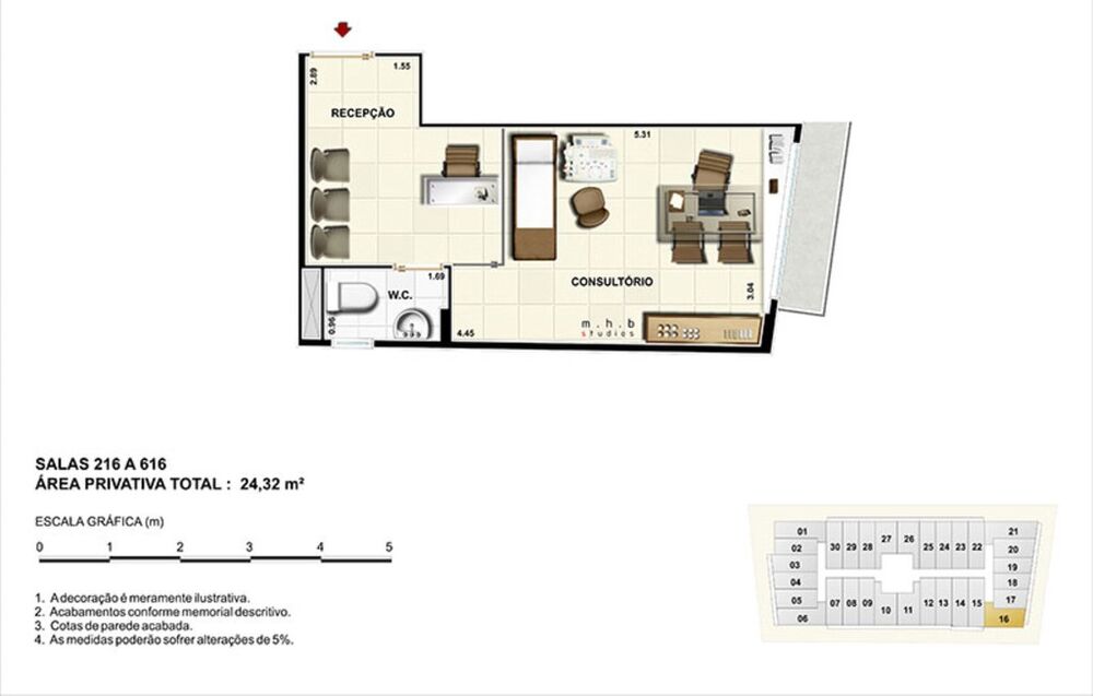 Sala-Conjunto, 22 m² - Foto 18