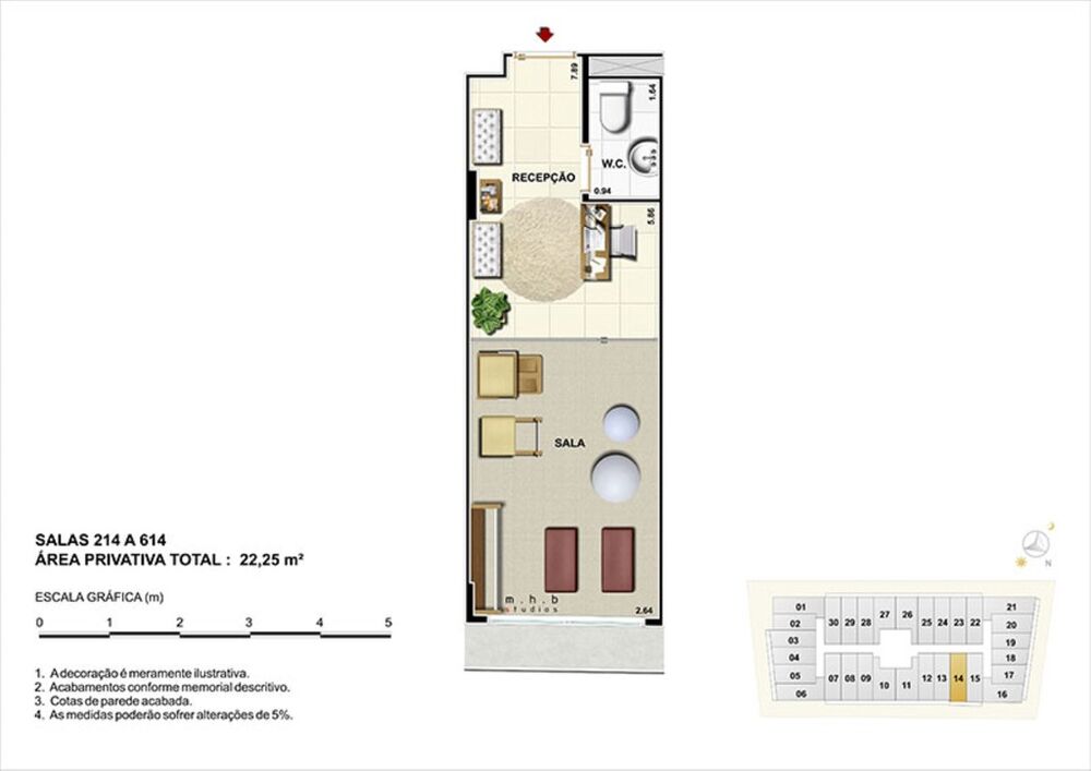 Sala-Conjunto, 22 m² - Foto 14