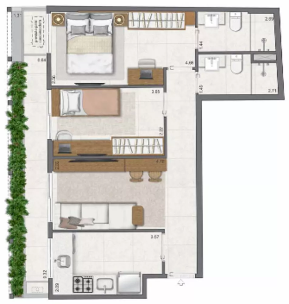 Apartamento, 3 quartos, 83 m² - Foto 16