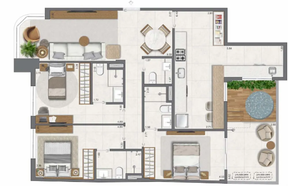 Apartamento, 3 quartos, 83 m² - Foto 55