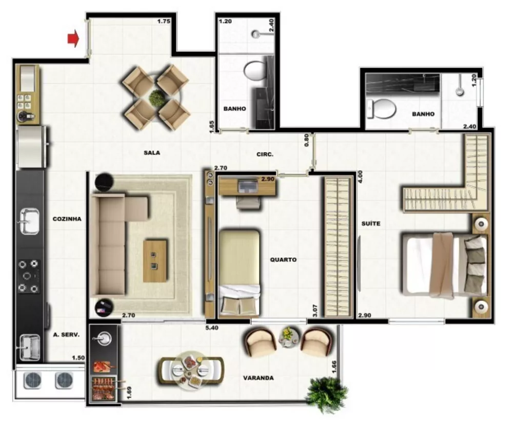 Cobertura, 4 quartos, 164 m² - Foto 36
