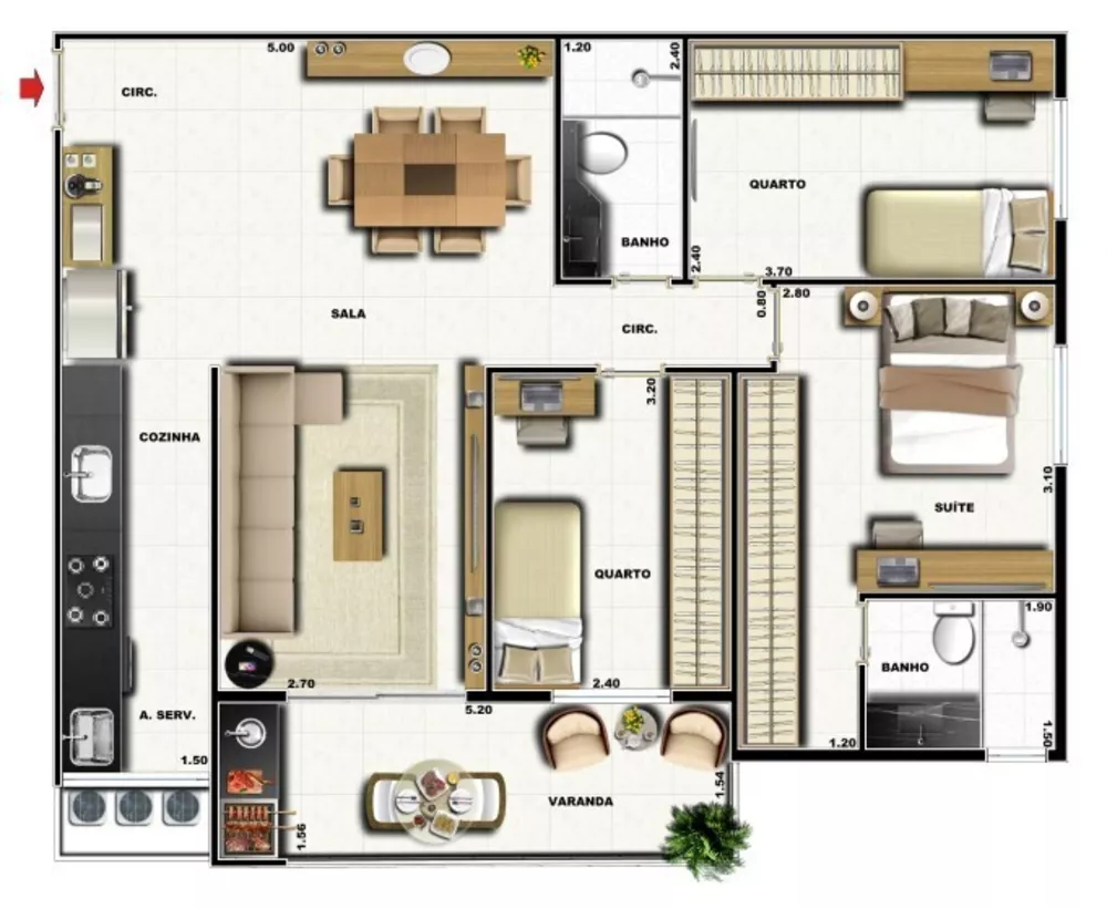 Cobertura, 4 quartos, 164 m² - Foto 25