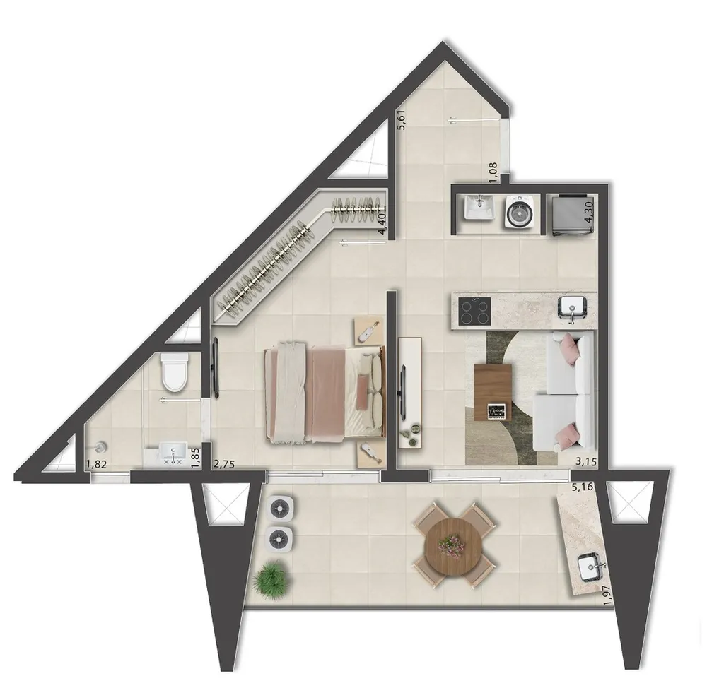 Apartamento, 1 quarto, 32 m² - Foto 121