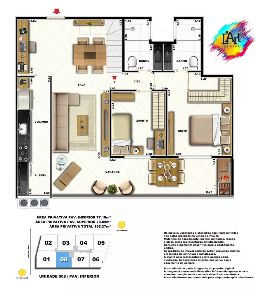 Apartamento, 2 quartos, 135 m² - Foto 35