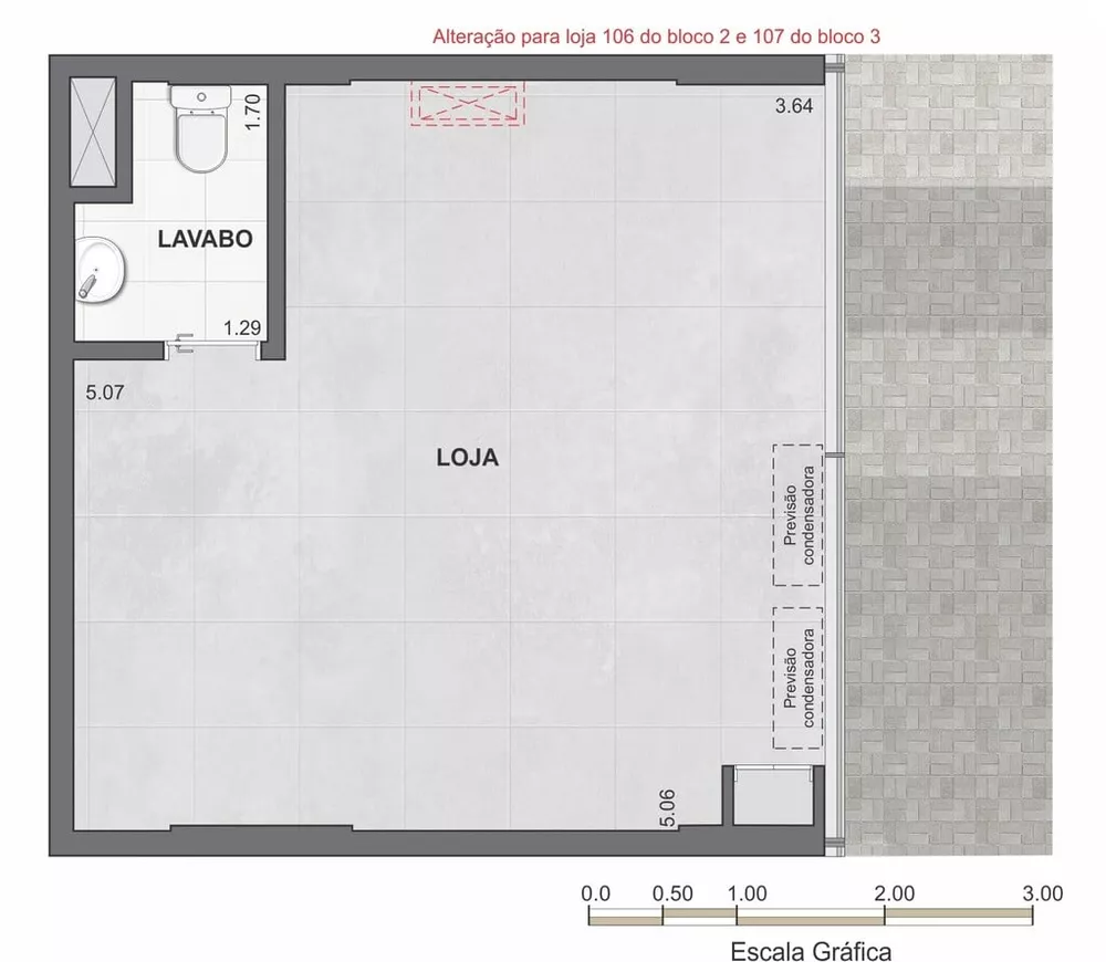 Loja-Salão, 58 m² - Foto 3